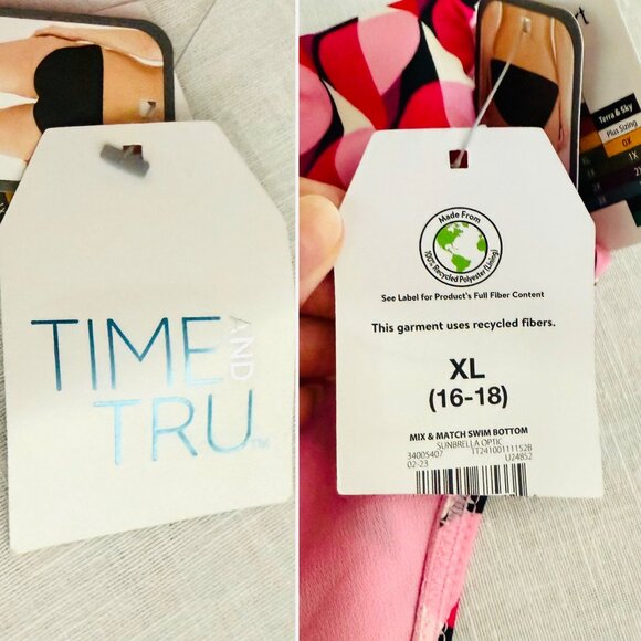 Retro Chic Strappy Bikini Bottoms Size XL Geometric Glam Strappy and Sleek - Picture 6 of 9